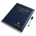 Foldable Football Coach Demonstration Board Magnetic Football Coach Board Clipboard Book Cover wi...