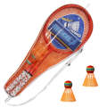 REGAIL H6508 Badminton Racket + Racket Cover + Rainbow Badminton Set for Children(Orange)