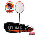 LEIJIAER 8501 Carbon Composite Badminton Racket + 3 Sweatbands Set for Adults