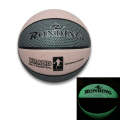 U-9007 3 in 1 No.7 Semi-luminous PU Leather Basketball + Inflator + Ball Bag Set for Adults