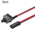 5pcs Computer Chassis Power Switch Cable