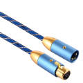 EMK XLR Male to Female Gold-plated Plug Grid Nylon Braided Cannon Audio Cable for XLR Jack Device...