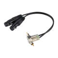 2 RCA Elbow Male to 2 x 3 Pin XLR CANNON Female Audio Connector Adapter Cable for Microphone / Au...