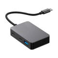BYL-2316 5 in 1 USB-C / Type-C to USB3.0 & Type-C Multifunctional Docking Station HUB Adapter (Da...