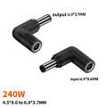 240W DC 4506 Female to DC 6037 Male Connector Power Adapter