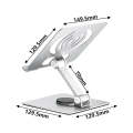 L-13 Aluminum Alloy Foldable Rotating Laptop/Tablet Stand (Grey)