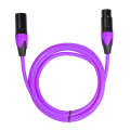 XRL Male to Female Microphone Mixer Audio Cable, Length: 5m (Purple)