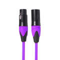 XRL Male to Female Microphone Mixer Audio Cable, Length: 5m (Purple)