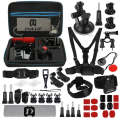 PULUZ 45 in 1 Accessories Ultimate Combo Kits with EVA Case (Chest Strap + Suction Cup Mount + 3-...