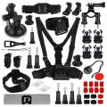 PULUZ 45 in 1 Accessories Ultimate Combo Kits (Chest Strap + Suction Cup Mount + 3-Way Pivot Arms...