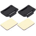 PULUZ 2 Curved Surface Mounts + 2 Adhesive Mount Stickers for PULUZ Action Sports Cameras Jaws Fl...