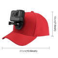 PULUZ Baseball Hat with J-Hook Buckle Mount & Screw for GoPro, DJI OSMO Action and Other Action C...