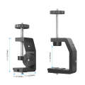 PULUZ Heavy Duty C Clamp Camera Clamp Mount with 1/4 inch Screw for GoPro Hero12 Black / Hero11 /...