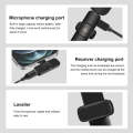 PULUZ Wireless Lavalier Noise Reduction Reverb Microphone for 8-Pin Device, Support Phone Chargin...