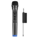 PULUZ UHF Wireless Dynamic Microphone with LED Display, 6.35mm Transmitter(Black)