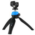 PULUZ Pocket Mini Tripod Mount with 360 Degree Ball Head & Phone Clamp for Smartphones(Blue)