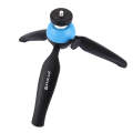 PULUZ Pocket Mini Tripod Mount with 360 Degree Ball Head & Phone Clamp for Smartphones(Blue)