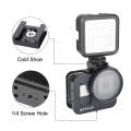 PULUZ Housing Shell CNC Aluminum Alloy Protective Cage with 52mm UV Lens for GoPro HERO8 Black(Bl...