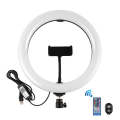 PULUZ 10.2 inch 26cm Curved Surface USB RGBW Dimmable LED Ring Vlogging Photography Video Lights ...