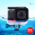 PULUZ 60m Underwater Depth Diving Case Waterproof Camera Housing for Insta360 ONE R 4K Wide-angle...