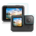 PULUZ for GoPro Hero12 Black /11 Black /10 Black /9 Black Lens + LCD Display 9H 2.5D Tempered Gla...