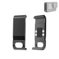 PULUZ Metal Battery Side Interface Cover for GoPro HERO12 Black /11 Black /10 Black /9 Black(Black)