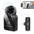PULUZ Wireless Lavalier Microphone for iPhone / iPad, 8-Pin Receiver (Black)