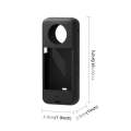 For Insta360 X3 PULUZ Silicone Protective Case with Lens Cover(Black)