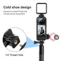 For Insta360 X3 PULUZ Cold Shoe PC Plastic Protective Frame with Adapter Mount & Screw(Black)