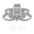 For DJI Avata 2pcs PULUZ Tempered Glass Drone Lens Film(Transparent)