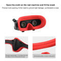 For DJI Avata Goggles 2 PULUZ Flying Eye Mask Silicone Protective Case(Red)