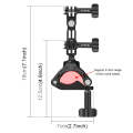 PULUZ Bike Cycling Bracket Mount with Phone Clamp for Phone & Sports Camera