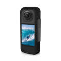 For Insta360 X3 PULUZ Silicone Case Protective Cover with Hand Strap (Black)