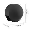 For Insta360 X3 / X4 PULUZ Invisible Dive Case Lens Guard Silicone Protective Cover (Black)