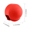 For Insta360 X3 / X4 PULUZ Invisible Dive Case Lens Guard Silicone Protective Cover (Red)