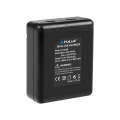 PULUZ USB Dual Batteries Charger for GoPro HERO12 Black /11 Black /10 Black /9 Black (Black)