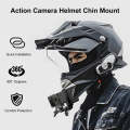 PULUZ Motorcycle Helmet Chin Clamp Mount for GoPro and Other Action Cameras (Black)