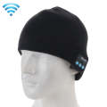 Knitted Bluetooth Headset Warm Winter Hat with Mic for Boy & Girl & Adults(Black)