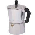 High Quality Aluminum Moka Coffee Maker Espresso Coffee Pot(Silver)