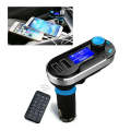 Bluetooth Tacking Handsfree Car Kit FM Transmitter with Remote Control, 2.1A Dual Car Charger, Fo...