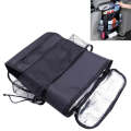 Multi-Pocket Insulation Cold Car Seat Back Storage Bag(Black)