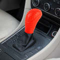 Universal Elasticity Nonslip Soft Silicone Car Gear Shift Knob Cover(Red)