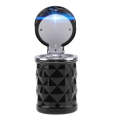 Diamond Facets Car Ashtray with LED Light(Black)