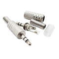 JL0037 3.5mm Audio Jack Connector (10 Pcs in One Package, the Price is for 10 Pcs)(Silver)