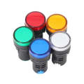 220V AD16-22D / S 22mm LED Signal Indicator Light Lamp(Yellow)