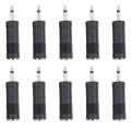 3.5mm Male to 6.35mm Female Mono Sound Converters Adapters (100 Pcs in One Package, the Price is ...