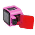 TMC Low-profile Frame Mount with Filter for GoPro HERO5 Session /HERO4 Session /HERO Session(Pink)