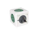 PowerCube 10A Universal Wall Adapter Power Socket with 5 US / AU Sockets for Home Office, AU Plug...