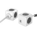 PowerCube 10A Universal Wall Adapter Power Socket with 4 US / AU Sockets and 2 USB Ports and Exte...