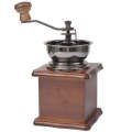 Manual Coffee Mill Wood Stand Bowl Antique Hand Coffee Bean Grinder
